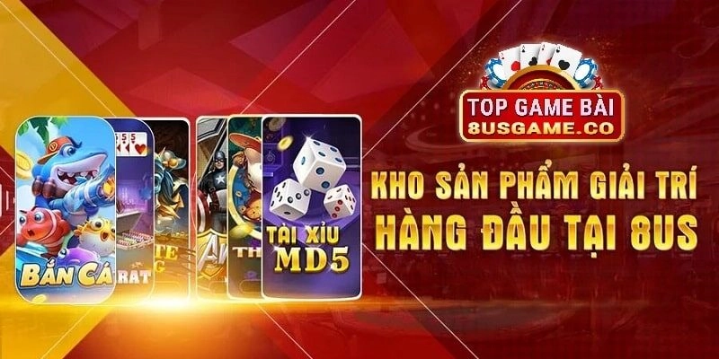 8US game sở hữu kho sản phẩm với vô vàn thể loại trò chơi khác nhau